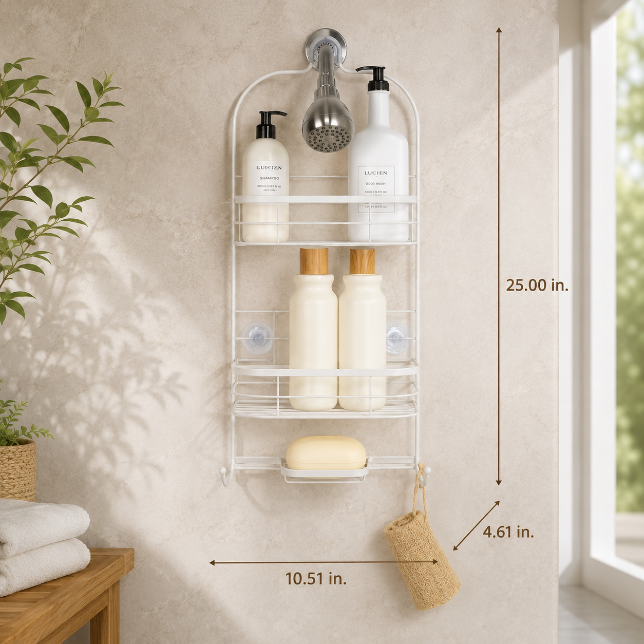 Deluxe Hanging Shower Caddy