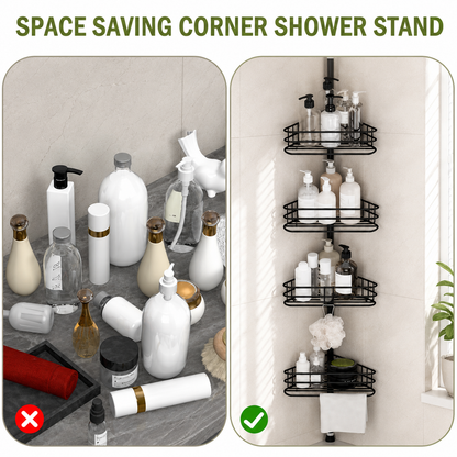 4-Tier Tension Pole Shower Caddy