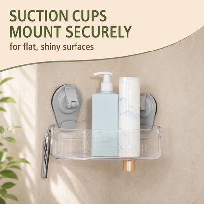 Corner Suction Shower Caddy