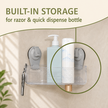 Corner Suction Shower Caddy