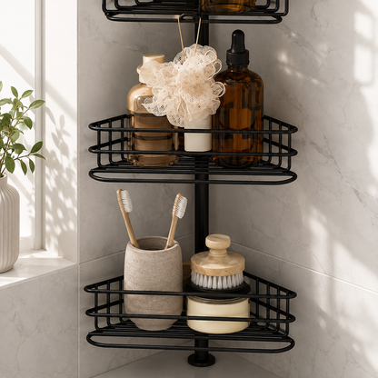 4-Tier Tension Pole Shower Caddy